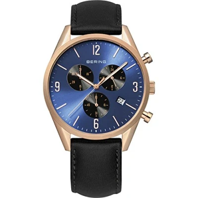 Image of BERING Men Analog Quartz Classic Collection Watch with Calfskin Leather Strap and Sapphire Crystal 10542 567