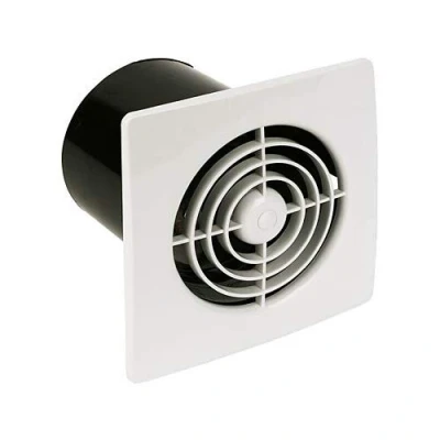 Image of Manrose 4&quot; 100mm Extractor Fan White Chrome Low Profile LP100 Timer or Standard (White S)