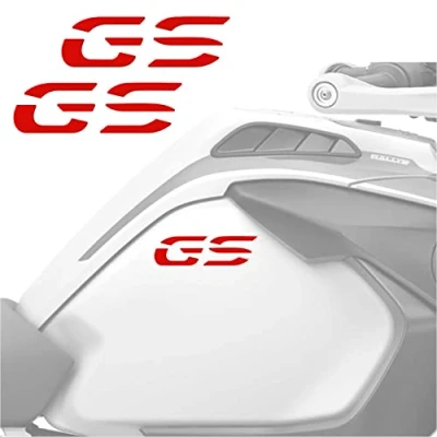 Image of BLACK DOVES GRAPHICS 2pcs Stickers Compatible with Motorrad Tank Sides R 1200 1250 GS Adventure LC (Red)