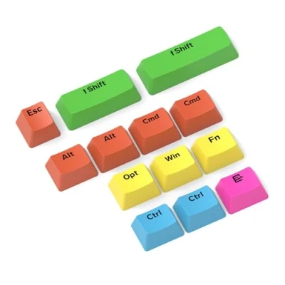 Image of MAMBASNAKE 13 Keys PBT Keycap Set,PBT Dye sublimation Keycap,OEM Profile,Custom for 61/68/87/98/104 Mechanical Keyboard,Cmd Opt key Mac,Compatible with Cherry Gateron Otemu Kailh MX Switch