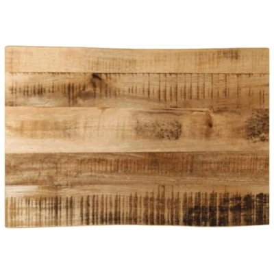 Image of vidaXL Live Edge Solid Mango Wood Table Top Replacement Rustic Dining/Kitchen Surface 70 x 40 2.5 cm