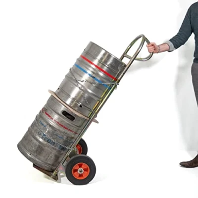 Image of 300KG LIFT KEG MOVER HAND TRUCK SACK TROLLEY PUNCTURE PROOF TYRES
