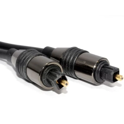 Image of kenable Black TOS Link TOSLink Optical Digital Audio Cable 5mm Lead 20m [20 metres]