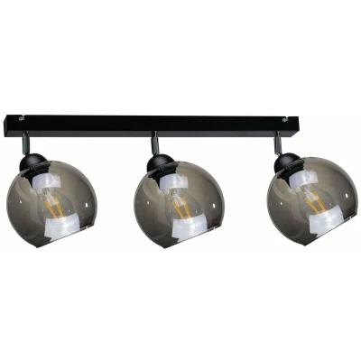 Image of Yuno Ceiling Spotlight Bar Black, 60cm, 3x E27