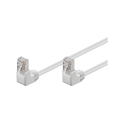 Image of Goobay 94187 CAT 5e Patch Cable 1x 90 Angled F/UTP Black