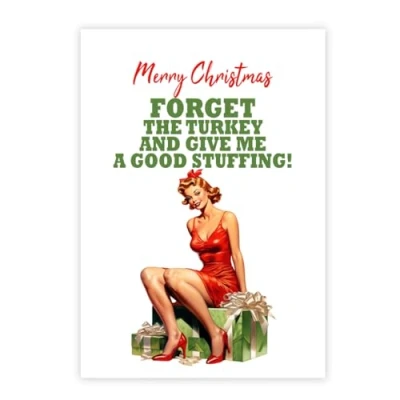 Image of Funny Christmas Card Humorous Rude Cheeky Cards