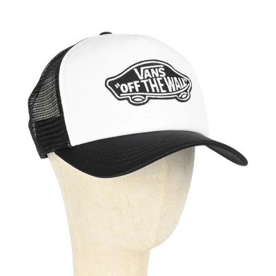 Image of Vans Classic Patch Curved Bill Trucker Cap White/Black