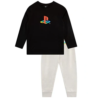 Image of PlayStation Boys Long Sleeve Top and Joggers Set Daywear For Kids Black 8 to 9 Years