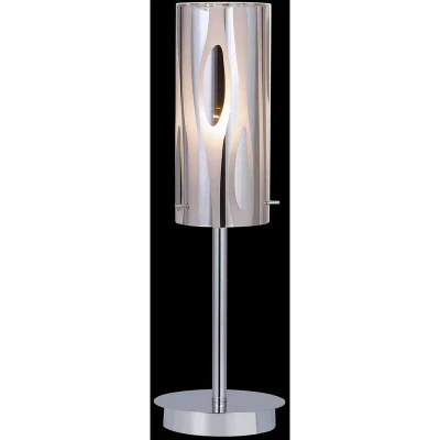 Image of Italux Lighting Modern Table Lamp Chrome 1 Light, E27