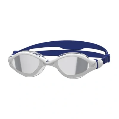 Image of Zoggs Tiger Adult Swimming goggles, UV Protection Swim Quick Adjust Comfort Goggle Straps, Fog Free Lenses, Liquid Skin Flexibility &amp; Fit, Titanium Lens Sun