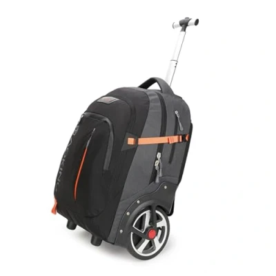 Image of Aoking Rolling Wheeled Multifunctional Backpack,Business,Travelling,School,Compus Hiking,Picnic,Waterproof
