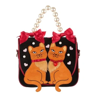 Image of Irregular Choice Pretty Purr Bag, Black