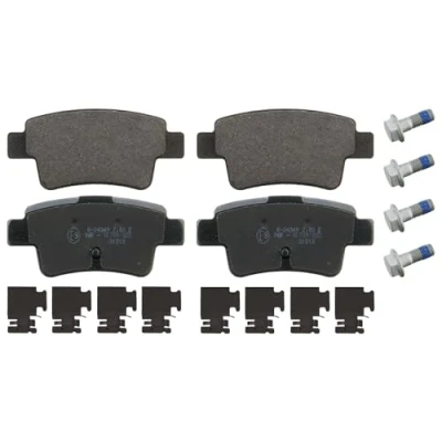Image of 50902169, 77363959 Brake pad set BLUE PRINT ADW194208 Rear Axle with fastening material attachment VAUXHALL: Corsa Mk3