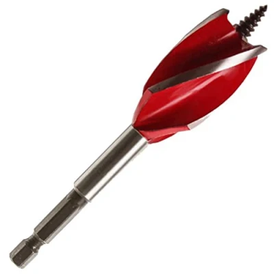 Image of Armeg WWBST20 20 mm Stubby Wood Beaver Drill Bit Red/Grey