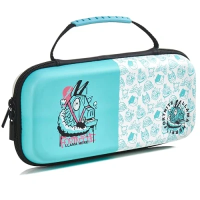 Image of Fortnite Nintendo Switch Case Official Llama Hard Shell Carrying with Game Cartridge Storage, Soft Inner Lining