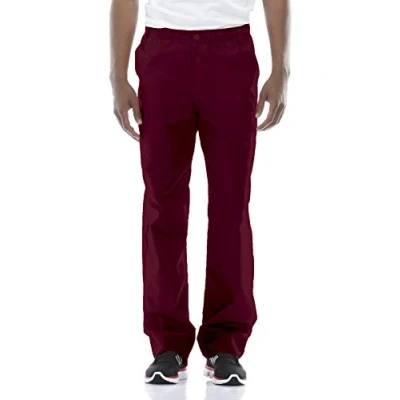 Image of Dickies Men&#039;s Pull On Pant with 7 Pockets Elastic Waistband Button Closure 81006, Wine, Medium