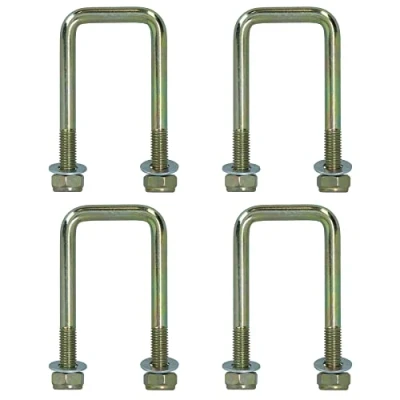 Image of 4 Pack M10 40mm x 88mm U Bolt N for Trailers with Nuts HIGH TENSILE
