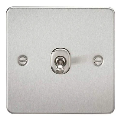 Image of KnightsBridge 1G 2 Way Flat Plate Switch Toggle