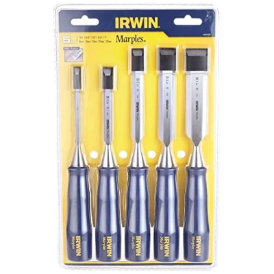 Image of Irwin Marples M444 Blue Chip Bevel Edge Chisel Set of 5, M444/S5