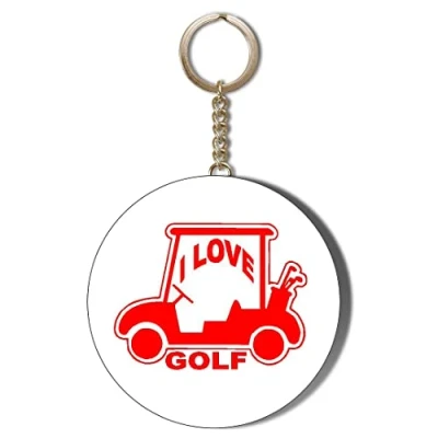 Image of Gift Insanity I LOVE GOLF 58mm LONG CHAIN KEYRING