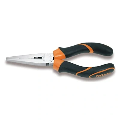 Image of Beta 11620036 Model 1162 Bm160 Flat Knurled Nose Pliers, Bi Material Handles, 160mm Extra Long