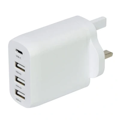 Image of Mercury 35W 4 Port USB Charger with Fast Charging 3 A &amp; 1 C, Compact Multi Device Station PPS Technology for Home, Office Travel