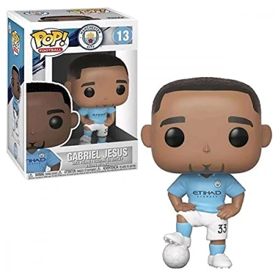 Image of Funko POP! Vinyl: EPL: Man City: Gabriel Jesus Manchester City FC Collectable Vinyl Figure Gift Idea Official Merchandise Toys for Kids &amp; Adults Sports Fans Model Collectors