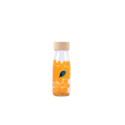 Image of PETIT BOUM Float Orange Sensory Bottle A Microcosm in Every Discover, Listen &amp; Learn Stimulation Bottles for Kids