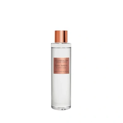 Image of Stoneglow Luna Collection Dark Amber &amp; Vetiver 210ml Scented Reed Diffuser Refill (Glass Bottle)