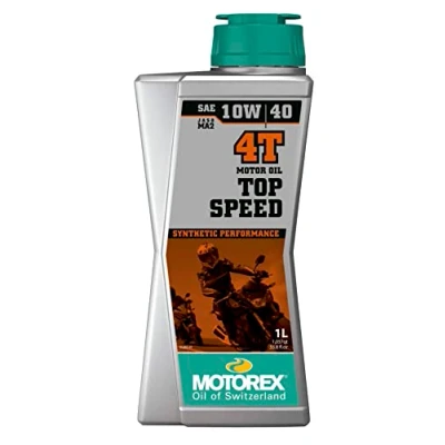 Image of Motorex Synthetic Motor Oil 10W40 Top Speed ​​4T 1 Liter