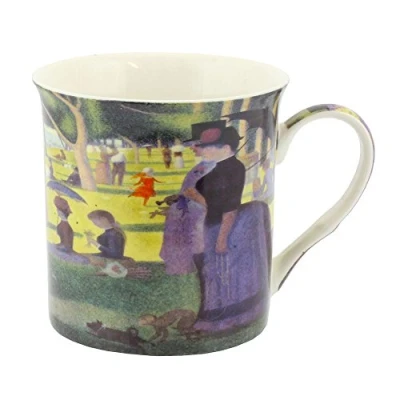 Image of Leonardo Collection Seurat Sunday Afternoon Mug, Bone China, Multi Colour, 12 x 8 9 cm