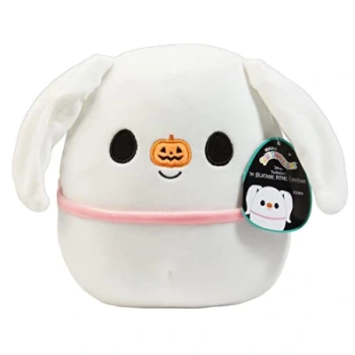 Image of Squishmallow 8&quot; Nightmare Before Christmas Zero Dog Official Kellytoy Halloween Holiday Plush Cute and Soft Stuffed Animal Toy Great Gift for Kids