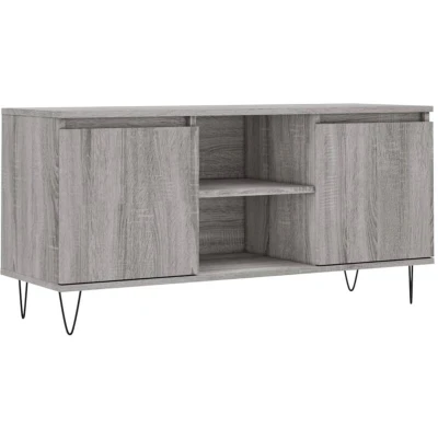 Image of vidaXL TV Cabinet Grey Sonoma 104x35x50 cm Engineered Wood