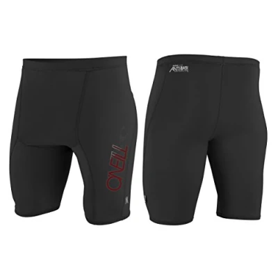 Image of O&#039;Neill Skins Rash Sailing Boating Watersports Shorts Black Performance Fit UV Sun Protection and SPF Properties Size XL