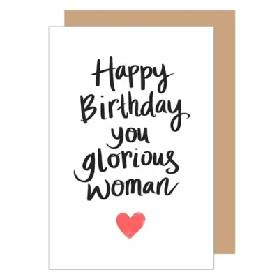 Image of Edition Seidel Premium Birthday Card with Envelope. Greeting Saying Wife Girlfriend Heart (G3647 SW024)