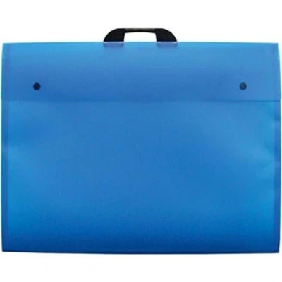 Image of Westfolio Art Portfolio Folder Blue A2, 100 Sheet Capacity, Carry Case Bag For Art, Painting Keeps Paper Flat Travel, School, Class, University, College, Homework, Projects