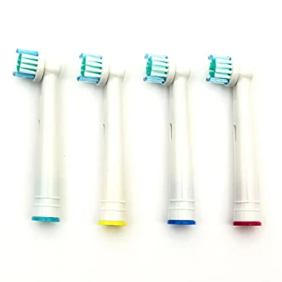 Image of PetrolScooter Replacement Tooth Brush Heads Precision Clean Compatible With Oral B Braun SB 17A Electric Toothbrush (Pack of 4)