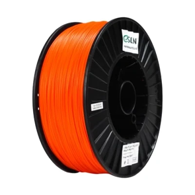 Image of eSUN PLA+ Filament 1.75mm, Enhanced Toughness 3D Printer PLA Plus, Dimensional Accuracy +/ 0.03mm, 3KG Spool (6.6 LBS) Printing for Printers,Orange