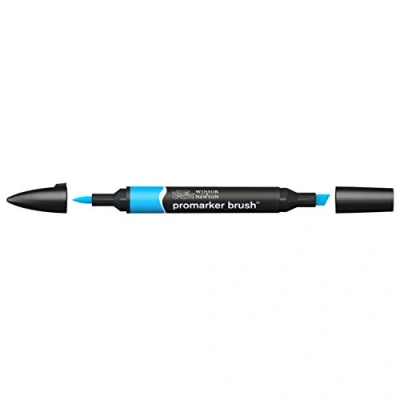 Image of Winsor &amp; Newton BrushMarker Cyan