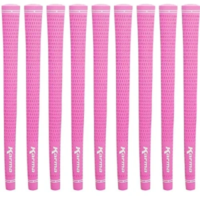 Image of Karma Velour Pink Ladies Golf Grips (9 Pack)