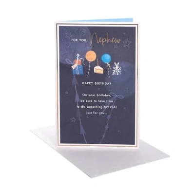 Image of UK Greetings Birthday Card for Nephew Sentimental Design