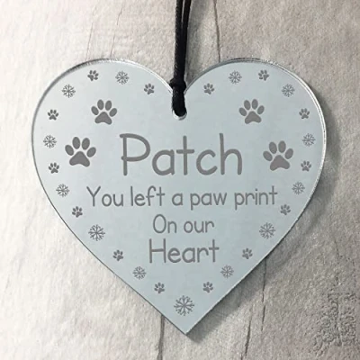 Image of RED OCEAN Personalised Christmas Tree Decoration Dogs First Bauble Engraved