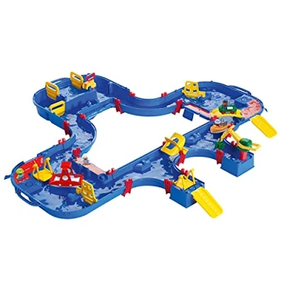 Image of AquaPlay Mega Lock Box, 62 Piece Water Table playset, Outdoor Garden Toy Suitable for Ages 3+