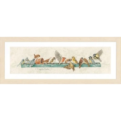 Image of Lanarte Counted Cross Stitch Kit: The Pecking Order, NA, 69 x 18cm