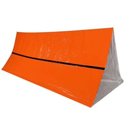 Image of Dilwe Survival Tent, Outdoor Waterproof Thermal Blanket Emergency Rescue Shelter Foldable Military Tent