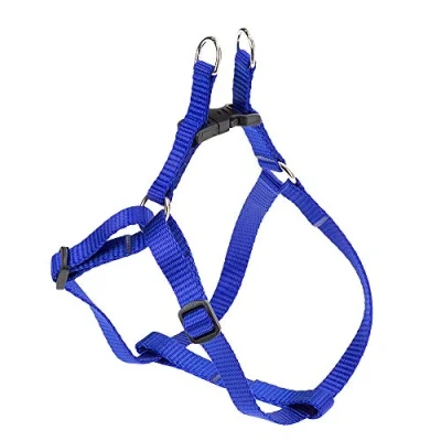 Image of Ferplast Small Dog Harness Easy XXS, Adjustable Cat Harness, to Wear, 28 38 cm. Blue