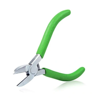 Image of SPEEDWOX Mini Diagonal Pliers Thin Precision Wire Cutters 4 1/2 Inches Small Plastic Nippers Micro Side Fine Cutting Professional Jewelry Making Tool Beading Hobby Craft DIY