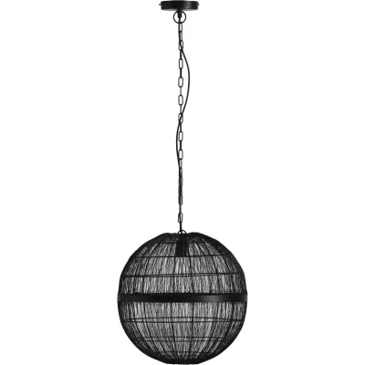 Image of Globo Hermi II hanging light, metal mesh, black, Ø 40cm
