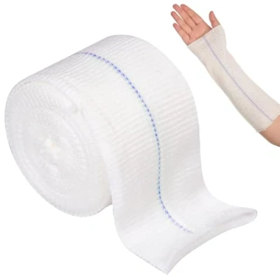 Image of Eyerayo Elastic Tubular Support Bandage Dressing Retention Bandages Arm Stretch Roll Reusable Stockinette Tubing for Limbs 7.5CM X 5M