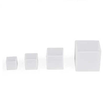 Image of Resin Molds, 4 Sizes Square Silicone Epoxy Mold Cube Casting Moulds for DIY Craft Making Paperweight Soap Candle